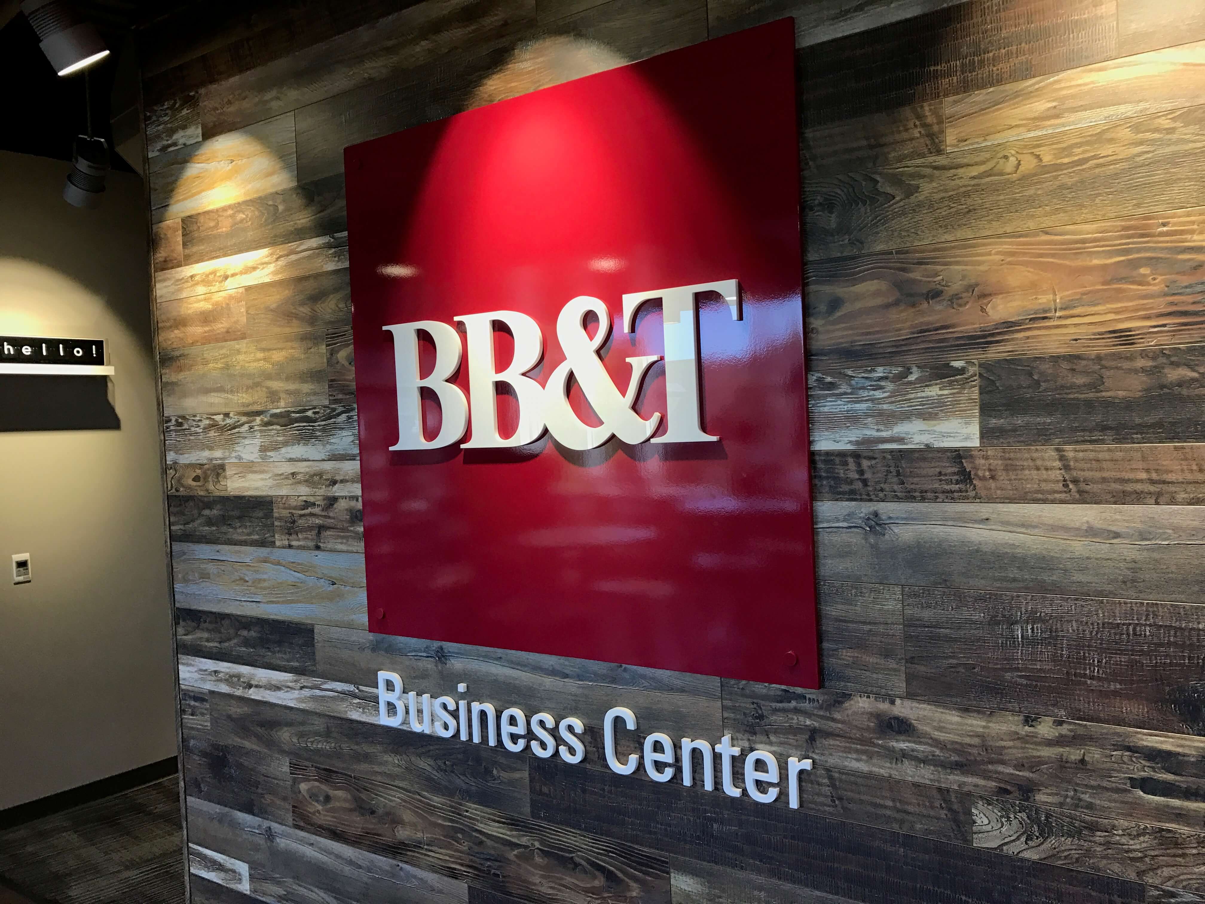 Large Dimensional Wall Sign BBT Business Center