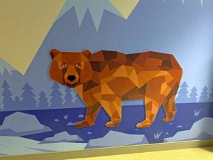 Bear Design on Wall