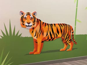 Tiger Design on Wall