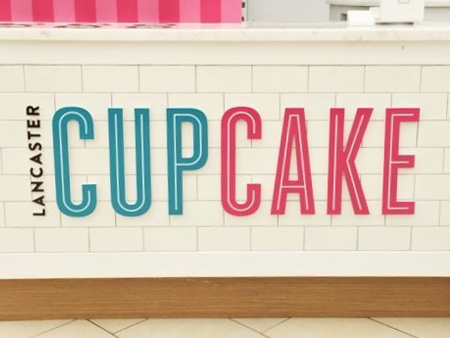 lancaster cupcake dimensional sign