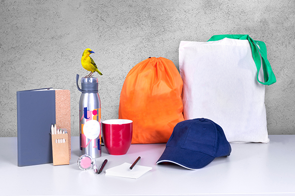 An image of promotional products waiting for customization
